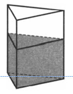 В сосуд правильной треугольной призмы налили